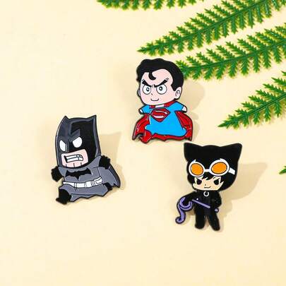  Warner Bros 1/3 st kreativ tecknad brosch set personlig  och  emaljnål ryggsäck kläder smycken metallmärke accessoarer en present till vänner