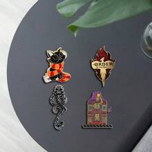 华纳兄弟创意卡通动漫胸针，个性化珐琅别针金属徽章，饰品，服装背包配饰，送给朋友的礼物 - 均碼 - 查看 2