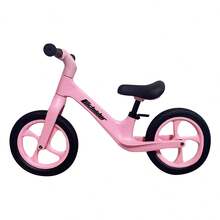12 Inch Children Sport Bike - No Pedal Balance Bicycle For Kids 2 To 3 Years - Includes Padded Seat, Mini Grips & Flat-Free Tires - Mixed Colors | Youngsters's Balance Bike | Durable Nylon Frame - 粉色 - 查看 2