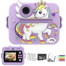 Instant Print Camera 48MP 1080P HD With 8X Zoom, Thermal Printer, Dot & Gray Print Modes, 3.5/10S Timer, 5 Burst Shots, 5 Color Filters, Built-In Games & Music Player – Creative Photo Cam For Teens Students - Multicolor - View 17