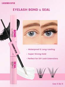 DIY Lash Extensions Kit,Cluster Lashes Individual 9-16mm D Curl, Wispy Volume Natural Look False Eyelashes, Reusable At Home Lash Clusters Set - Pink - View 16