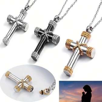 1pc Stainless Steel Dog Paw Tag Cremation Urn Necklace, For Pet Ashes Memorial Jewelry Pendant