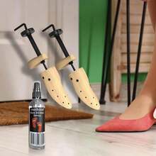 Medipaq Adjustable Shoe Stretchers With Spray – 2x Wooden Trees, Cedar Balls, Plugs &Amp; Storage Bag - ColorA - View 4