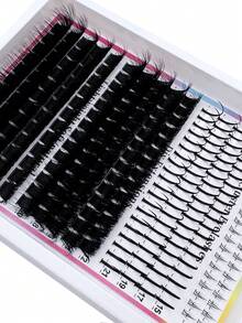 320/310/290/190 Pcs 4 Styles Cartoon Faux Eyelashes, Pointed Tip Eyelashes, Individual Eyelash Clusters, Pointed Tip + Lower Lash + 160D + 200D / 60D + 80D / 80D + 100D Mixed Natural Makeup Effects, 6-21mm Mixed Length, Cat Eye Thick & Moisturizing False Eyelashes, Reusable, Individual Segment Eyelashes, Lightweight & Soft, Easy DIY Lash Extension At Home - D - Xem 7