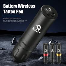 DQFART 1500mAh Battery Powered Wireless Tattoo Machine, All-In-One Aluminum Alloy Tattoo Pen, Suitable For Beginners And Tattoo Artists
