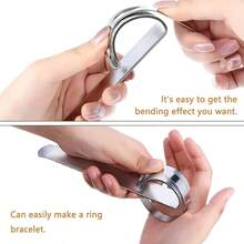 手镯弯曲棒，用于金属塑形，耐用珠宝制作材料，方便快捷的手镯辅助工具，可打造流畅曲线和创意设计。