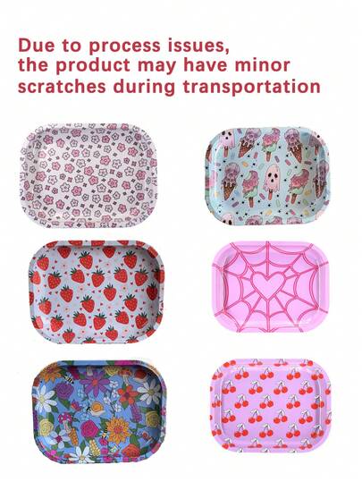 1pc Creative Portable Rolling Tray, Durable Rolling Plate, Household Small Tool