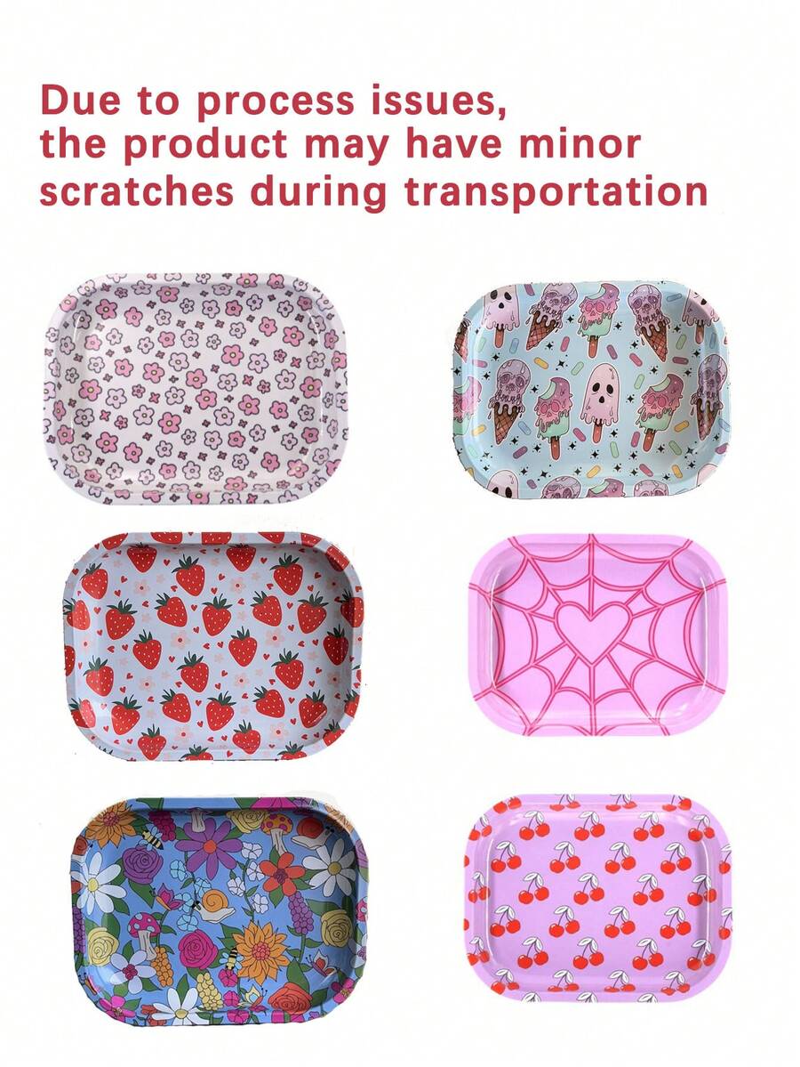 1pc Creative Portable Rolling Tray, Durable Rolling Plate, Household Small Tool