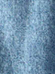 Women's Turndown Collar Zip Half-Placket Long Sleeve Casual Denim Dress - Blue - View 8