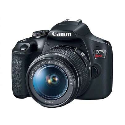  Canon EOS Rebel T7 24.1MP Digital SLR Camera With EFS 18-55 IS II Lens - Refurbished