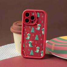 Funda navideña para phone 17 Pro Max con estampado de hombre de jengibre, reno, copos de nieve y Papá Noel. Bordes altos, resistente a caídas y golpes. Compatible con phone 17 Pro, 17 Pro Max, 17 Pro Max, 17 Pro Max, 17 Pro Max, 16 Pro Max, 16 Plus, 16, 15, 14, 13, 12, 11, XS, XS, XR, S22 Plus, S23 Ultra, S24 FE y S25. Diseño bonito y elegante. Halloween, San Valentín o regalos. - Rosa - Ver 4
