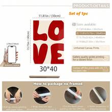 1 szt., płótno ścienne, oprawiona dekoracja ścienna, plakat z motywem miłosnym w stylu vintage, dekoracja ścienna z motywem miłosnym, plakat w stylu art déco z lat 70., wyrazisty druk typograficzny, dekoracja walentynkowa w kształcie serca, sztuka retro walentynkowa, plakat walentynkowy, prezent walentynkowy, sztuka miłosna, dekoracja walentynkowa, wystrój ślubny - Wielokolorowe - Zobacz 15