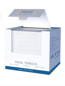 CLOUDROL 1 Box 25*30cm Disposable Thicker Facial Cleansing Wipes, 50 Sheets/Box, Cleanse Skin
