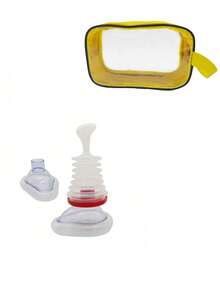 1 dispositivo + 1 máscara grande + 1 máscara pequeña + bolsa de almacenamiento, dispositivo antiahogo, dispositivo de rescate por ahogo para adultos, dispositivo portátil de succión de vías respiratorias, dispositivo de Heimlich para kit de primeros auxilios en el hogar y viajes