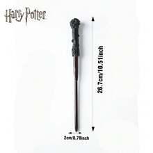 WB 1PC Harry Potter Officially Licensed Magic Wand Ball Point Pen Officially Authorized By Warner Bros Magic Novelty Pen Wand Measures 10.5 Inches In Length Universal Studios Gift