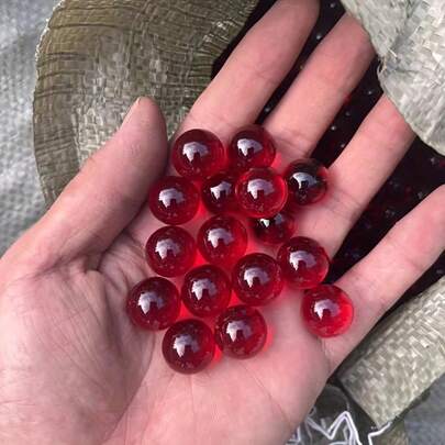 50pcs Minimalist Bright Color Glass Beads, For Outdoor Games, Home & Garden Decor, DIY Jewelry Making For Necklace, Bracelet, Earrings - No Drilling Required, Suitable For Fireplace, RV Decor, Potted Plants - Great For Thanksgiving, New Year, Spring Festival Celebrations