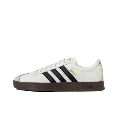 Adidas Adidas Vl Court Classic Comfortable Soft Thin Sole Non-Slip Durable Low-Top Sneakers, Unisex, White