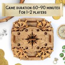 Cluebox - Davy Jones Locker - Escape Room Game - Puzzle Box - Box - 3D Wooden Puzzle Adults - Wooden Jigsaw - Brain Teaser - Birthday Gadget Men - Money Box - ban đầu - Xem 3