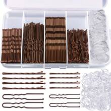 300pcs Hair Clip Set With Storage Box, U-Shape & Straight Hair Clips Styling Accessory Set Claw Clips Hair Claws Hair Barrettes, Bobby Pins, Hair Accessories, Head Accessories - Combination 300 Pieces - View 13