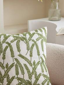 1件树叶刺绣装饰枕套，家居装饰，适用于客厅、卧室、派对、汽车等各种环境，春夏款 - 彩色 - 查看 7