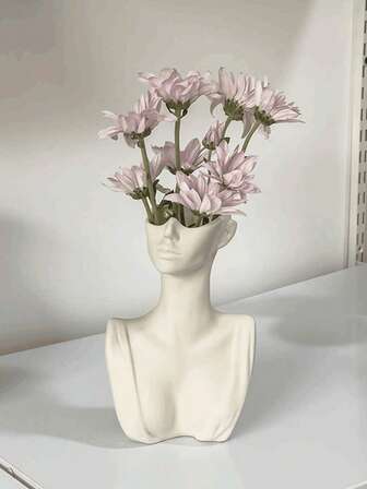 Maceta de resina con forma de Body humano artístico, decoración del hogar minimalista moderna, maceta creativa con encanto cultural y estética contemporánea