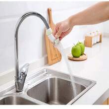 Kitchen Gadgets -Anti-Splash Faucet Extender - Universal Pull-Down Kitchen Sprayer With Filter, 3 Spray Modes For Easy Washing And Water Saving - Blue - View 8