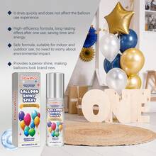 Latex Balloon Shiny Spray, Long-Lasting Non-Oxidizing, Enhances Glossiness And Texture, Atmosphere Spray