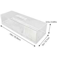 Bandeja de porción Rectangular, Soporte de Pastel Rectangular Soporte para Pastel de ílico Vitrina rectángica de hojaldre Bandeja Elegante de mármol con Tapa(default) - Multicolor - Ver 2
