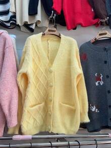 Women Sweaters - Pale Yellow - View 4