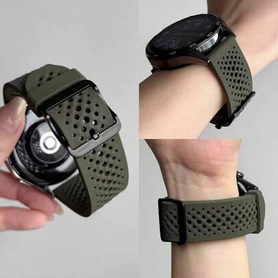 Dây đeo đồng hồ silicon 20mm/22mm cho Galaxy Watch 4/5/6/7; Dây đeo đồng hồ từ tính 40mm/44mm cho Galaxy Watch 4/6 Classic (43mm/47mm/42mm/46mm)