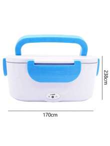 Portable Thermal Lunch Box With Electric Kettle, 110V, Lunch Box With Different Colors - Blue - View 2