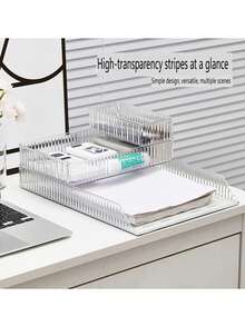 1 Set Transparent Multi-Size Drawer Storage Boxes, 10/9/6/2 Piece Organizer Boxes, Plastic Containers For Storing Skincare, Cosmetics, School Supplies, Suitable For Various Asymmetrical And Small Items - Clear - View 6