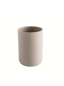 1pc Simple Solid Color Rinse Cup, Basic Plastic Tooth Brush Holder Cup, Minimalist Bathroom Cup, Bathroom Accessory - Multicolor - View 13