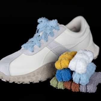 7 pares de cordones planos casuales de 1 cm de ancho, de capa única y reforzados