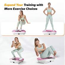 MERACH Vibration Plate, Whole Body Workout Powerful Quiet Vibration Plate Exercise Machine For Weight Loss And Shaping, Auto Or Manual Speed Control, Built-In Bluetooth Speaker - View 5