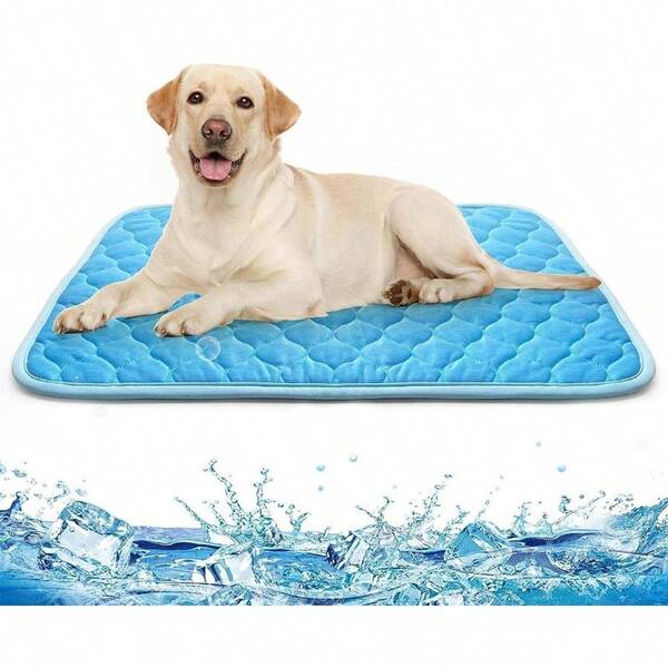 Dog Cooling, Large Pet Cooling Pads Dogs, Summer Cooling Bed Cats, Portable Pet Cooling Cushion Home Or OutdoorBlue, XL