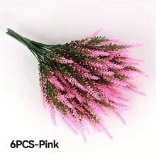 18pcs 5 Bundles Artificial Lavender Flower Bouquets - Durable, Beautifully Realistic Plastic Flowers For Home Room Table Decor, Holiday, Party Decor Garden Wedding Decor Outdoor Plants Artificial Outdoor Flower Seasonal Display - Multicolor - View 11