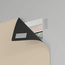 PVC Blackout Panel Curtain, Blocks 100% Of Light, For Living Room, Bedroom, Kitchen, Various Colors - Màu be - Xem 4