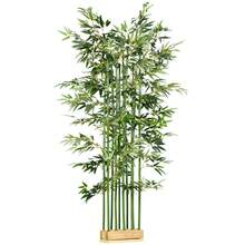 HOMCOM Artificial Bamboo, 180cm Artificial Plant In Pine Wood Pot, Indoor Plant, Artificial Plants For Indoor And Outdoor Use, Decorative Plants, Greenery - 1 - View 9