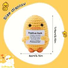 1 con vật móc len dễ thương, vịt thủ công, cốc cà phê, bướm, chim cánh cụt, voi động vật móc len phù hợp cho nam giới, tiệc sinh nhật, bạn bè Giáng sinh và năm mới, quà tặng thủ công, quà tặng ngày lễ, thiết kế vui nhộn, quà tặng tưởng tượng, vải dệt thoải mái, đường khâu bền, đồ chơi nhồi bông thủ công, phù hợp cho cả nam và nữ. - Nhiều màu - Xem 9