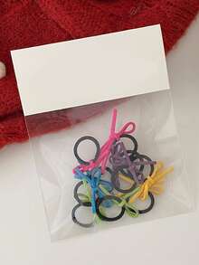 Paquete de 10 lazos decorativos para el cabello, bandas elásticas versátiles y casuales adecuadas para uso diario, aptas para niños y adolescentes