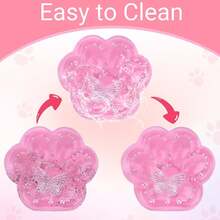 NewTaba Squishy Fidget Toy, Cute Cat Paw Squishies Squeeze Toys, Ultra-Soft Sticky Sensory Toy For Kids And Adults, Autism Stress Relief, Anxiety Relaxing (Pink And Clear),Seasonal Gifts - 粉紅色和透明 - 查看 7