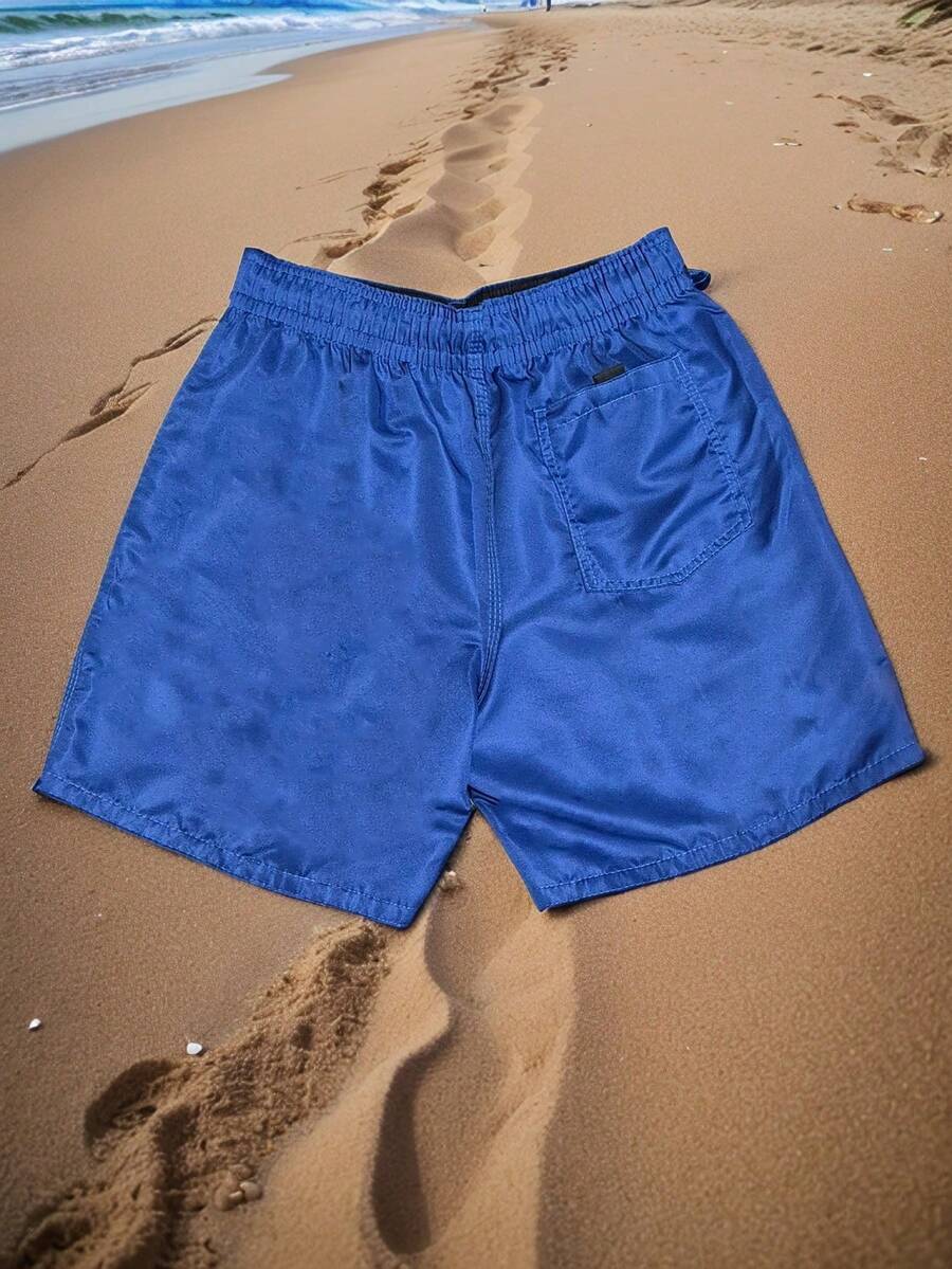 Men's Gym Shorts, High-Stretch, Smooth Tactel Fabric. - Royal Blue - View 1
