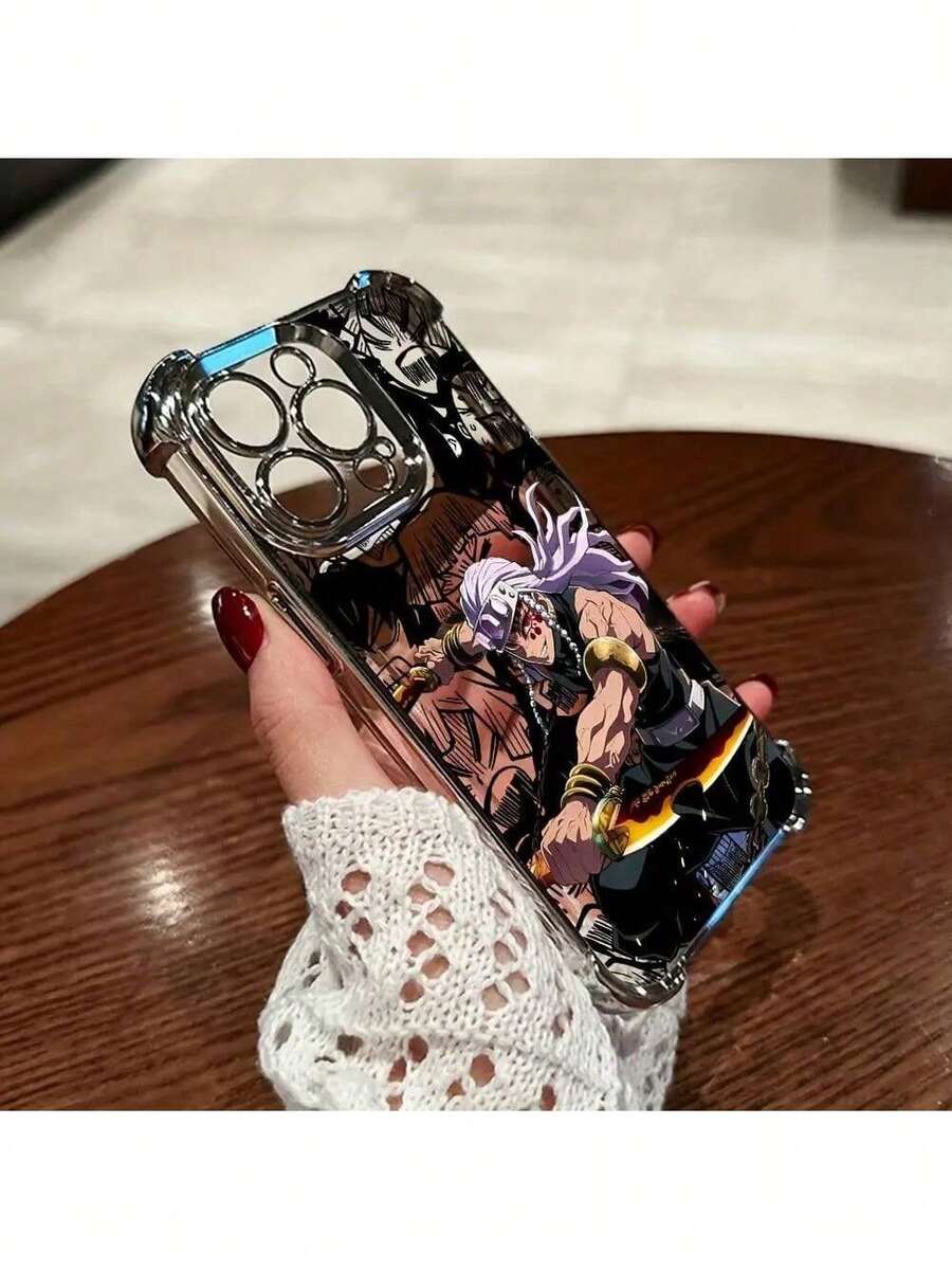 Fast EU Shipping (DE & ES) Uzuis Tengens Anime Slayer Demon Phone Case Suitable For IPhone 17 16e 16 15 14 13 12 11 Mini Pro Max Air X XR XSMAX 8 361 Plus, Shockproof Transparent Soft Back Cover, Anime Design, Scratch-Resistant, Injection Molded, For Anime Fans - 黑色 - 查看 1