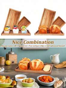 1pc Customizable Name & Pattern Elegant Rosewood Jewelry Tray - Versatile And Durable, Can Hold Keys, Office Desk Accessories | High-Quality Home Decor, Jewelry Tray - Beige - View 2