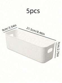 10-Pack White Plastic Storage Boxes With Dividers - Multi-Purpose Open Drawer Organizers For Nursery Rooms, Phone Cases And Bedside Essentials | Space-Saving Clear Design (White) - White - View 15