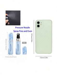 1pc Portable Mini Refillable Fragrance Spray Bottle, 5ml, With Fragrance Pump, Travel Size - Multicolor 3 - View 4