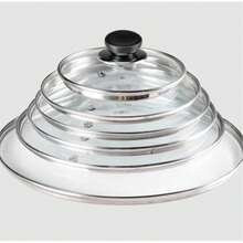 1pc Glass Lid, Available Sizes: 14/18/28/30cm, Suitable For Rental Apartment Kitchen, Home Kitchen, Restaurant, Camping And Daily Home Cooking, Cooking Accessory - Multiple Specifications - View 4
