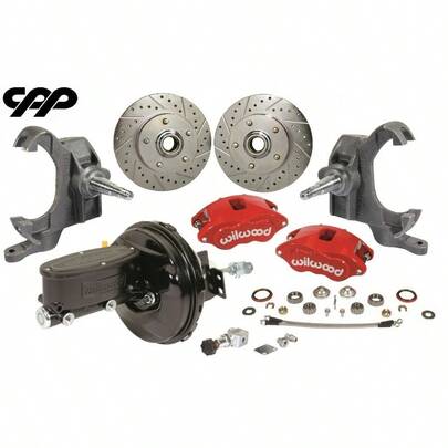 67 68 69 Chevy Camaro Wilwood 12and#034; Power Disc Brake Conversion Drop Spindle Kit