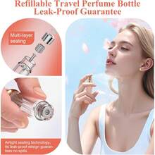 Travel Perfume Dispenser, Luxury Leather Bottom Filling Refillable Perfume Atomizer, Perfume Atomizer Bottle For Travel, Mini Cologne Sprayer, Portable Spray